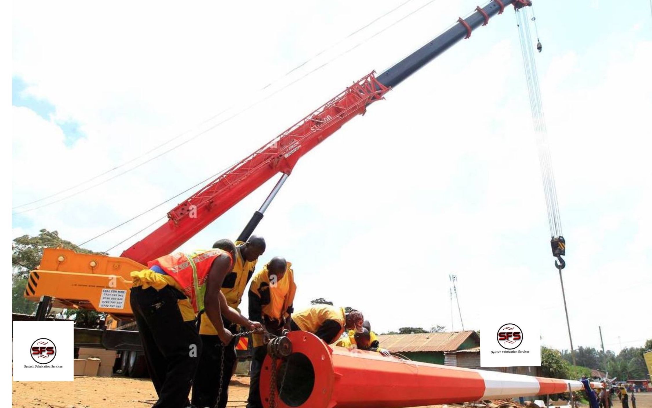 Flood light Masts Fabricators in Kenya | Flood light Masts Fabricators in Nairobi Kenya | Systech Fabrication Services Limited
